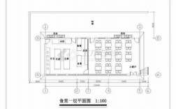 教室餐厅平面图（教室风格主题餐厅装修）