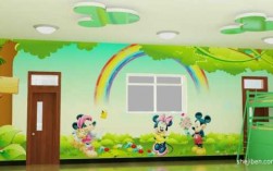 幼儿园教室墙壁布置设计图片（幼儿园教室墙绘主题图）