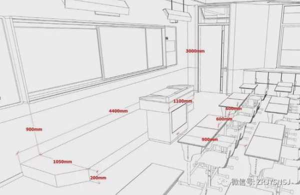 高中教室边长（高中教室面积设计标准）-图1