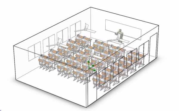 房屋建筑教室cad（房屋建筑教室平面图）-图2