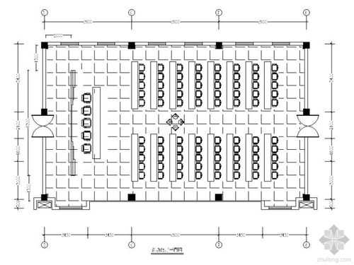 阶梯教室布置cad（阶梯教室布置尺寸）-图1