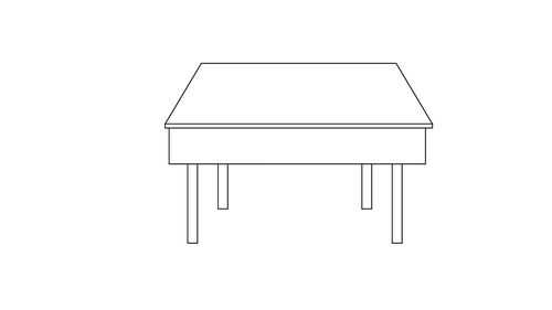 怎么画教室课桌（学校的课桌怎么画）-图2