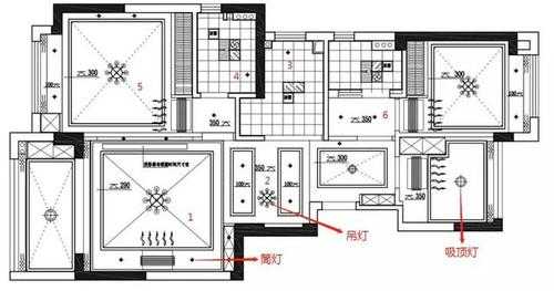 教室灯具布置cad（教室灯具布置图）-图1