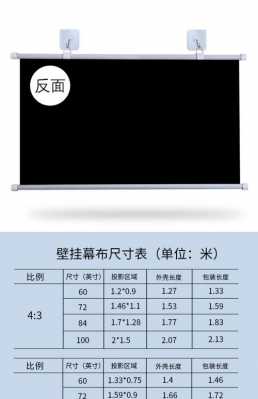 教室幕布100寸（教室幕布比例）-图2