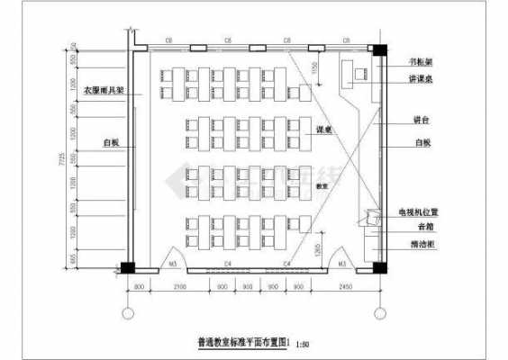 大学教室立面图（大学教室平面设计图）-图3