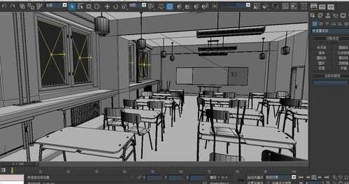 教室3d模型下载（3dmax教室模型教程）-图3