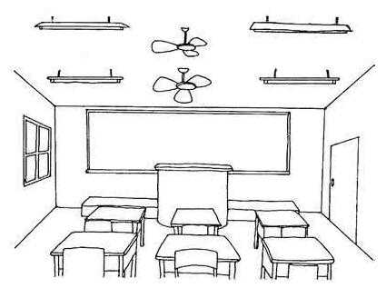 手绘教室装饰图（教室手绘画）-图1