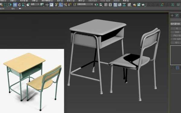 教室桌椅建模（教室桌椅建模教程）-图3