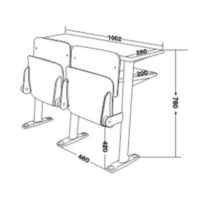 教室座椅之间的尺寸（教室座椅之间的尺寸怎么算）-图3