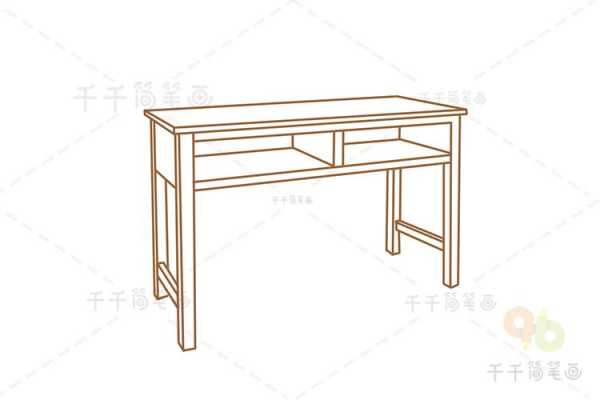 教室书桌怎么画（教室书桌怎么画简单又漂亮立体）-图2