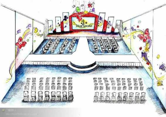 教室舞台设计手绘图（教室舞台设计效果图）-图1