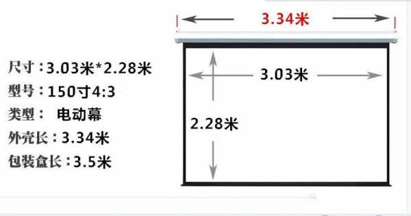 教室投影布尺寸（教室投影布尺寸是多少）-图1