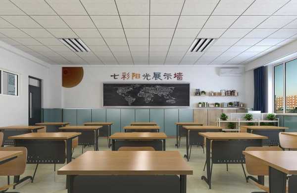 学校教室效果图（学校教室装修图片）-图1