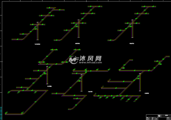 教室水管平面图（教室内雨水内排水管道）-图3