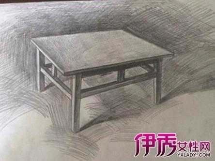 教室课桌素描图（教室课桌素描图片）-图1