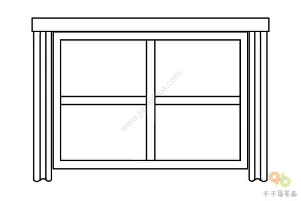 教室窗户画法（教室窗台简笔画）-图2