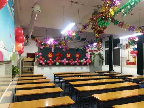 元旦装饰教室图片初中（元旦装饰教室图片小学）-图2