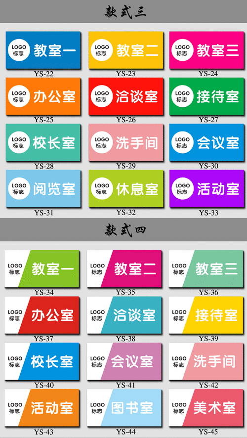 教室门牌号尺寸（教室门牌标识）-图2