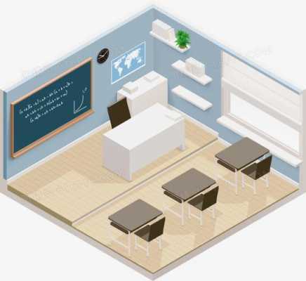 小学教室矢量图（小学教室设计图纸）-图2