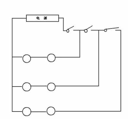 教室电路图dwg（教室电路图四个开关,八个灯,两个插座,四个风扇）-图1