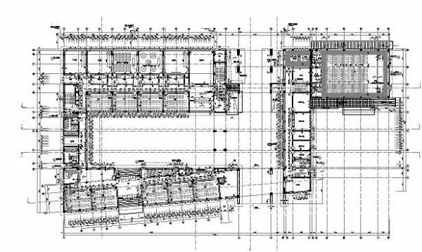 u形教室cad（u型教学楼）-图2