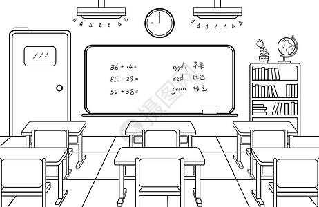 教室外幼儿图片（教室外面的简笔画）-图3