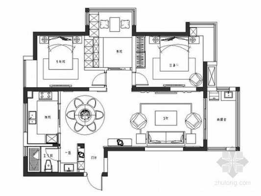 建筑教室cad模块（cad教室平面设计图）-图3