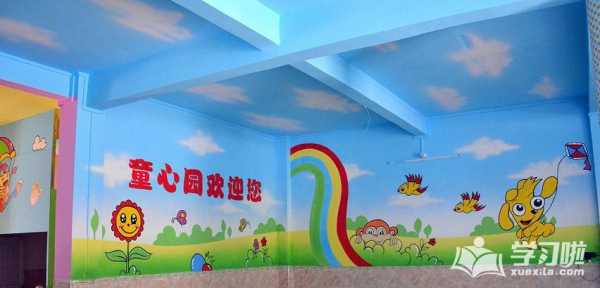 喷绘小学教室图片（小学墙体喷绘）-图3