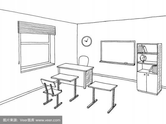 艺术的美术教室（艺术教室简笔画）-图1