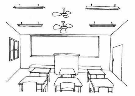 关于教室的照片（关于教室的图画简单及漂亮）-图3