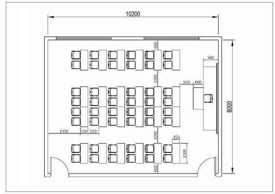 教室桌位尺寸（教室桌椅摆放尺寸）-图1