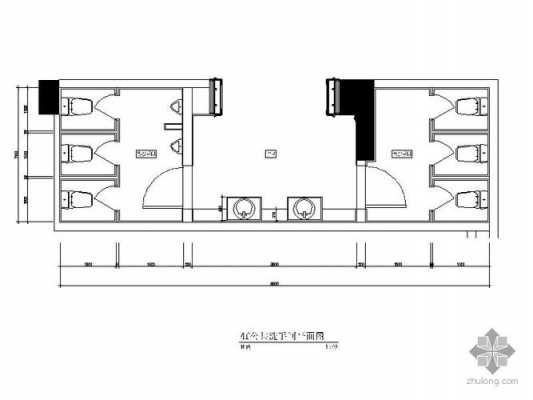 cad教室厕所尺寸的简单介绍-图1