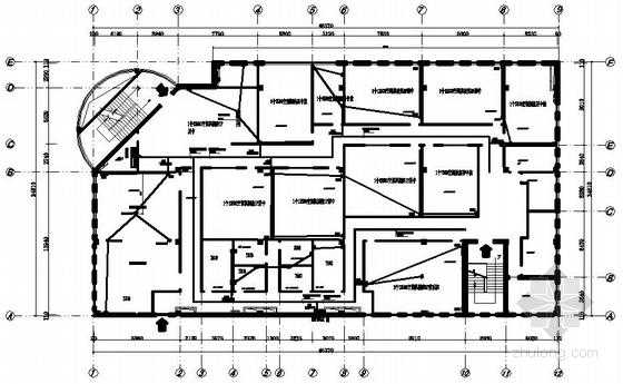 某学校班级教室装修（某教学楼某教室的电气照明工程的施工图）-图3