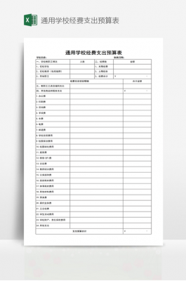 学校教室预算（学校预算表格模板）-图2