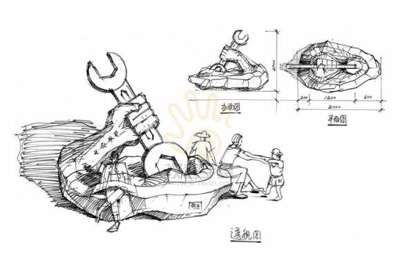 雕塑教室手绘（雕塑教室手绘图片大全）-图2