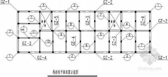 教室构造柱cad图（教室的柱子一般多宽）-图1