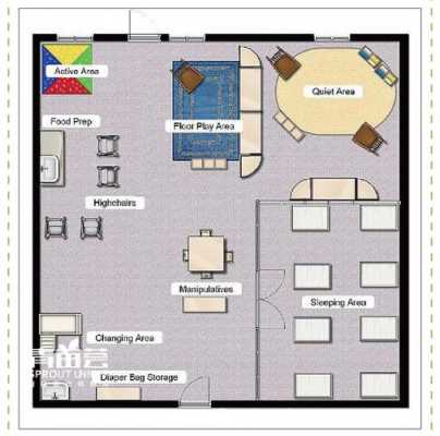 幼儿教室平面图（幼儿教室平面图设计简单）-图2