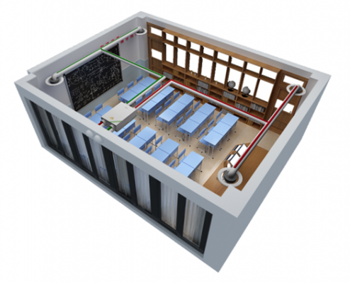 教室做新风噪音（教室新风换气标准）-图1