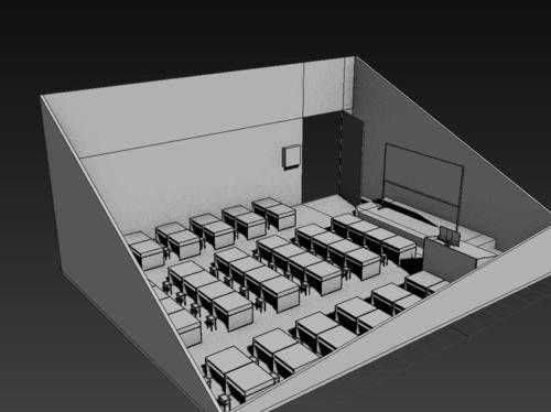 3d教室模型（教室模型怎么画）-图1