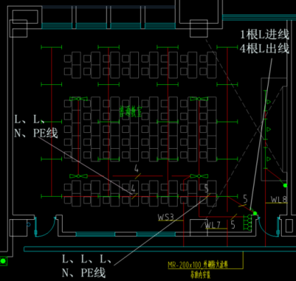 教室照明布线（教室照明平面图怎么画）-图1